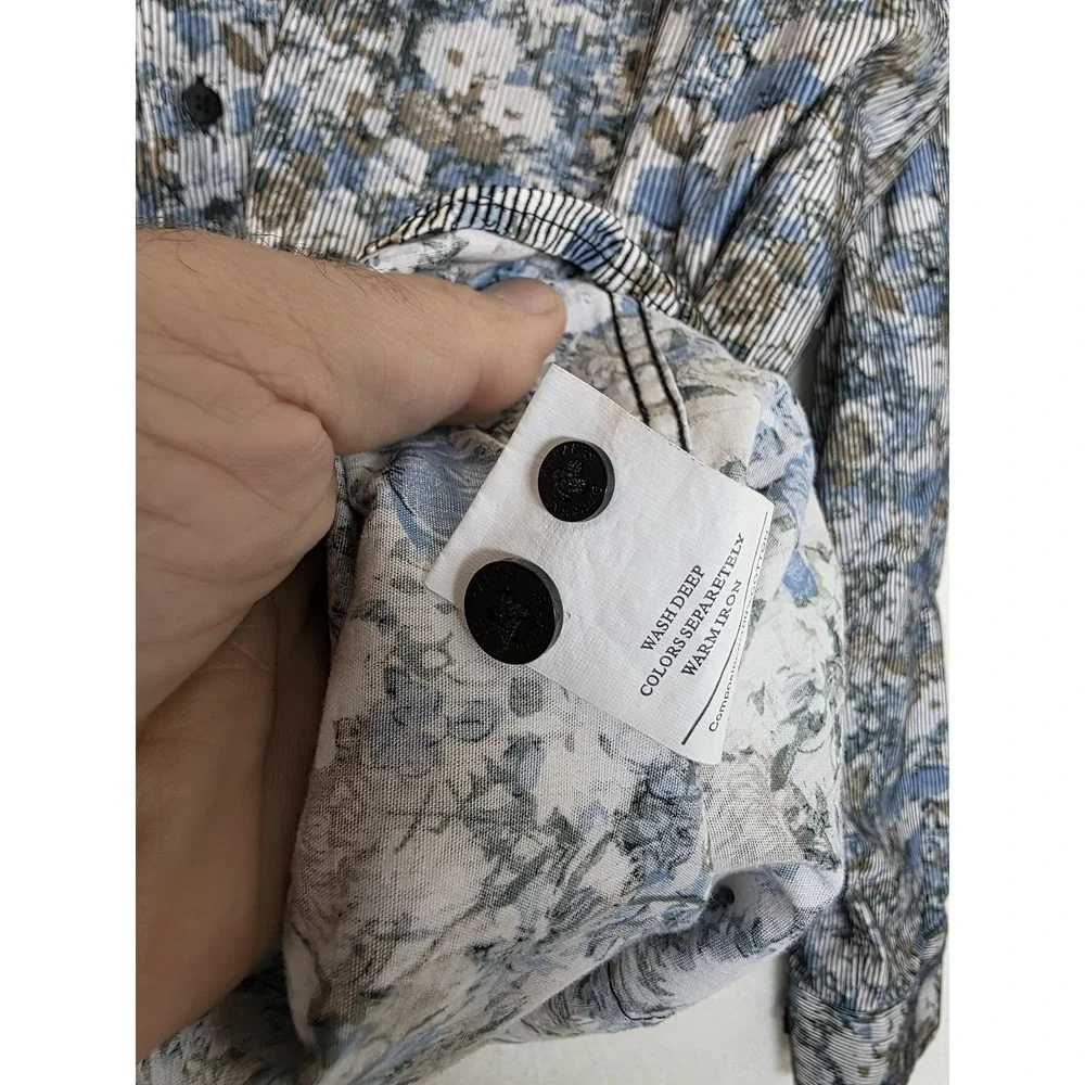 Barabas Shirt Mens XL‎ Multicolor Floral Long Sleeve Button Front Cotton Casual